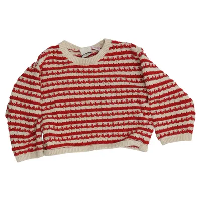 Pull-over (Rouge, Blanc) de Zara Coton