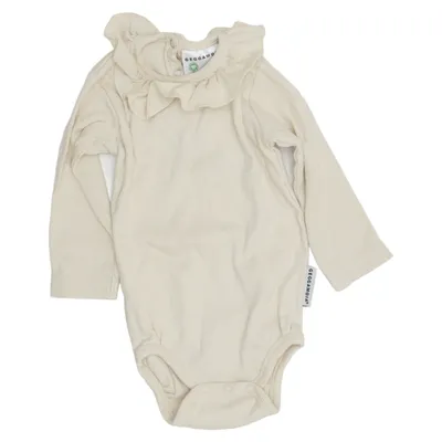 Romper (Beige) van Geggamoja Elastaan, Organisch katoen