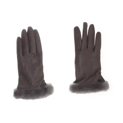 Handskar (Grå) från UGG Kashmir, Skinn, Polyamid, Ull