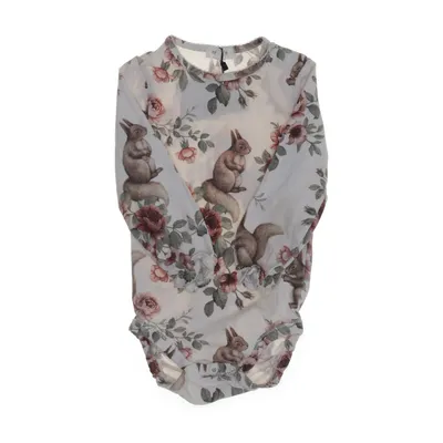 Romper (Beige, Meerkleurig) van Newbie by KappAhl Katoen, Elastaan