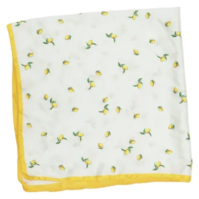 Lommetørklæde (Hvid, Gul) Polyester