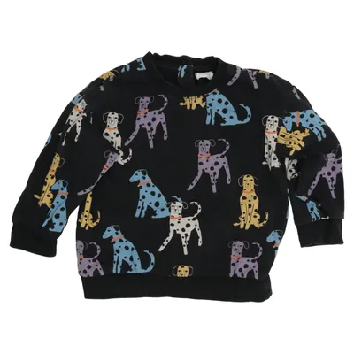 Sweatshirt (Black, Multicolored) from Lindex Baby Cotton, Elastane