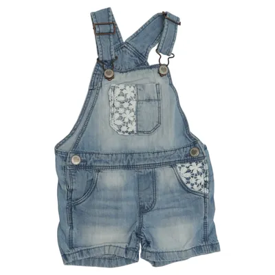 Korte tuinbroek (Blauw, Wit) van Dopo Dopo Baby Katoen
