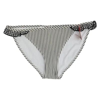 Bikiniunderdel (Sort, Hvid) fra Aerie Elastan, Nylon, Polyester