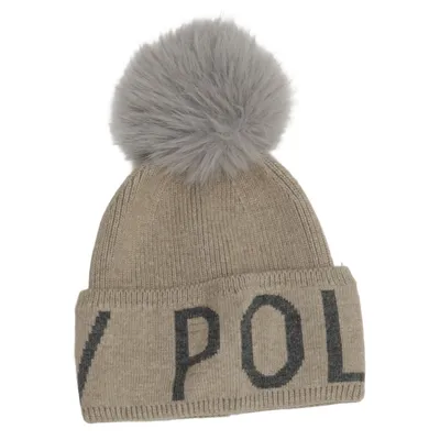 Pompon muts (Beige, Grijs) van HV Polo