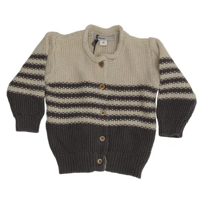 Cardigan (Beige, Grå) fra MyWear Baby Økologisk bomuld