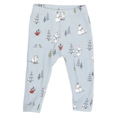 Leggings (Blå, Flerfarvet) fra Moomin by Lindex Bomuld, Elastan