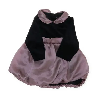 Klänning (Svart, Rosa) från Fabriqué en France Polyester