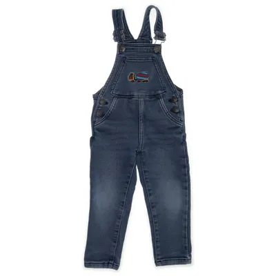 Dungarees (Blue) from Playful Denim Cotton, Elastane, Polyester