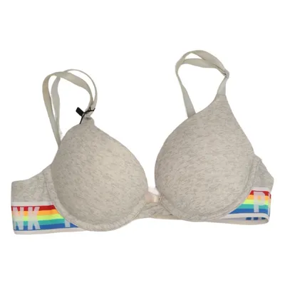 BH (Grau, Mehrfarbig) von Pink Victoria's Secret Elasthan, Polyamid, Polyester