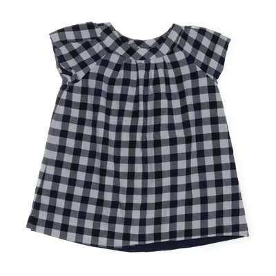 Jurk (Blauw, Wit, Zwart) van Jacadi Katoen, Zijde