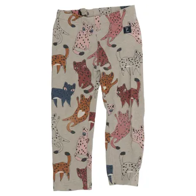 Leggings (Beige, Flerfarvet) fra Polarn O. Pyret Elastan, Økologisk bomuld