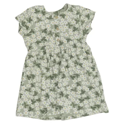 Robe (Vert, Blanc, Jaune) de Lindex Baby Coton, Élasthane