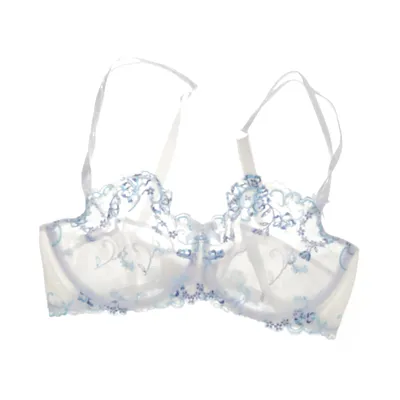 Bra (White, Multicolored) from Lise Charmel Cotton, Elastane, Nylon, Polyester