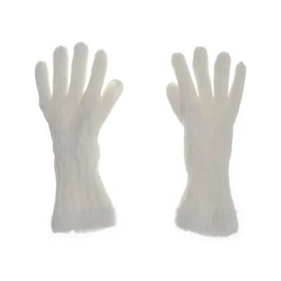 Handschoenen (Wit) van Ale-Hop Acryl, Polyester