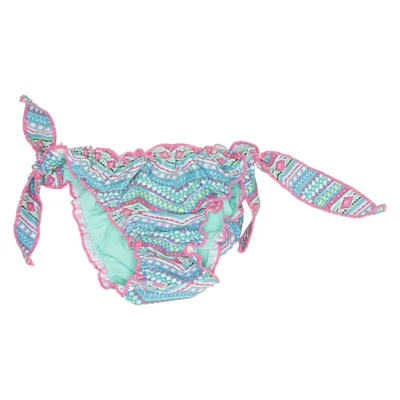 Bikini broekje (Blauw, Roze, Meerkleurig) van Power Flower Elastaan, Polyamide