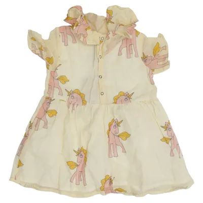 Jurk (Geel, Roze) van Mini Rodini Katoen