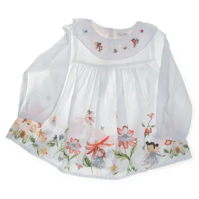 Blus (Vit, Flerfärgad) från Next Baby Bomull