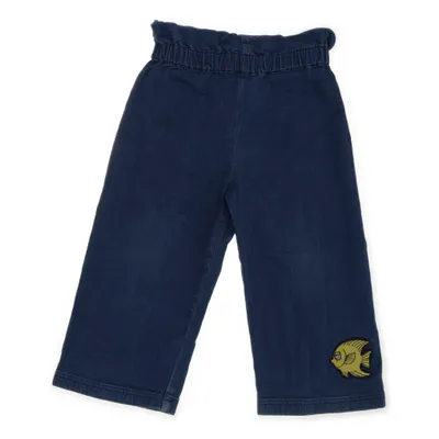 Palazzobyxor (Blå) från Mini Rodini Bomull, Elastan