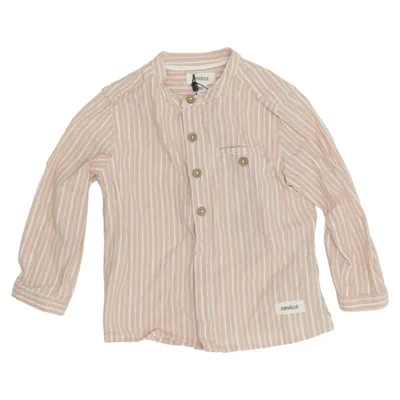 Shirt (Beige, Wit) van Newbie by KappAhl Katoen