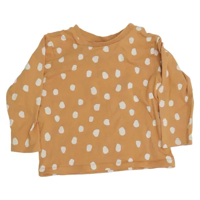 Langærmet t-shirt (Beige, Hvid) fra Alana Bomuld