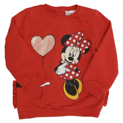 Sweatshirt (Rød) fra Mickey Mouse Bomuld, Polyester