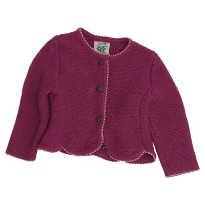 Cardigan (Lila) van Isar-Trachten Acryl, Wol