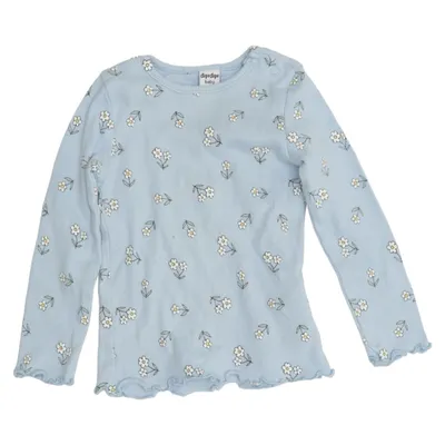 T-shirt à manches longues (Bleu) de Dopo Dopo Baby Coton, Élasthane