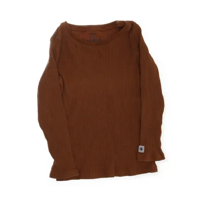 Long sleeve T-shirt (Brown) from Lindex Cotton, Elastane