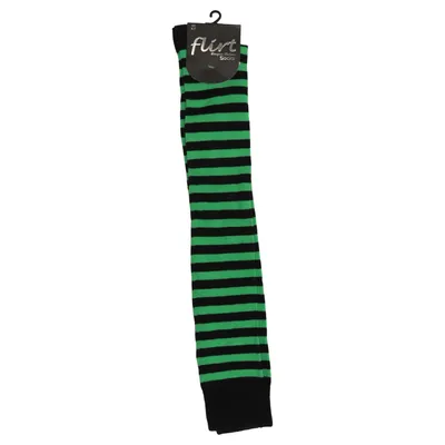 Knee socks (Green, Black) from Flirt Cotton, Elastane, Polyamide