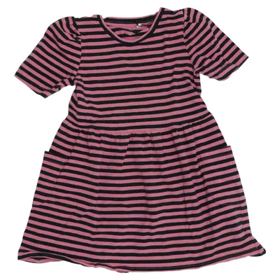 Robe (Rose, Noir) de Name It Coton, Élasthane