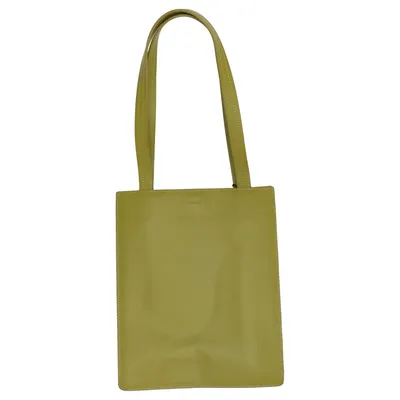 Handtas (Groen) van Baggu Leer, Gerecycled katoen