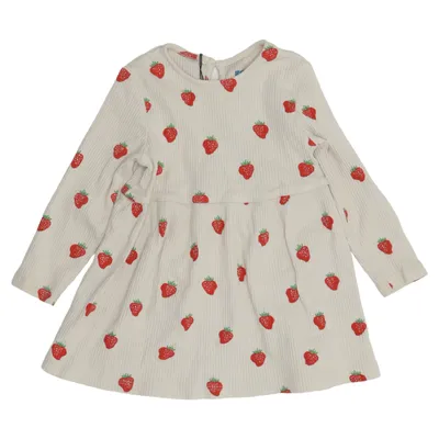 Kjole (Beige, Rød, Grøn) fra Rikiki Bomuld, Elastan