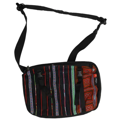Waist bag (Black, Multicolored) from Ethnotek