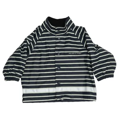 Regnjacka (Blå, Vit) från Polarn O. Pyret Polyester, Polyuretan
