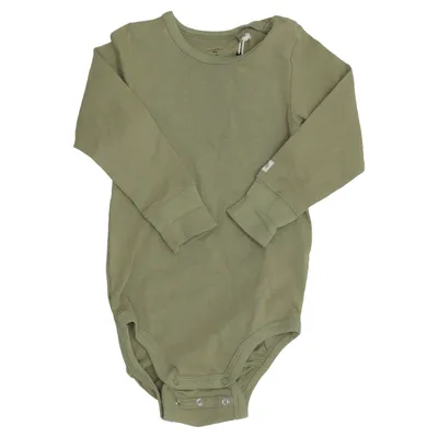 Body (Grøn) fra Lindex Baby Bomuld, Elastan