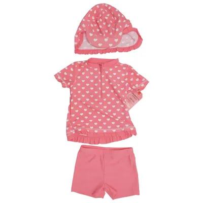 UV beschermende kleding (Roze, Wit) van Young Dimension Elastaan, Polyamide