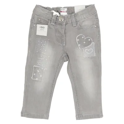 Jeans (Grå) från IDo Bomull, Elastan