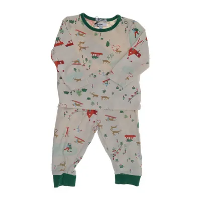 Pyjama (Beige, Meerkleurig) van JBC Katoen, Elastaan