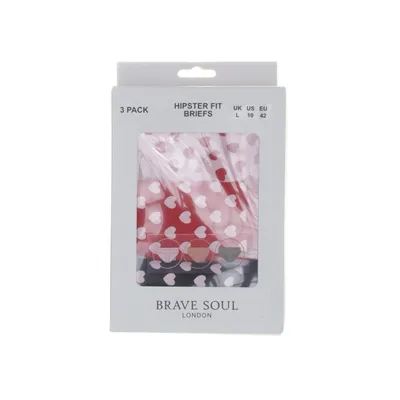 Trosor (Röd, Flerfärgad) från Brave Soul Bomull, Elastan