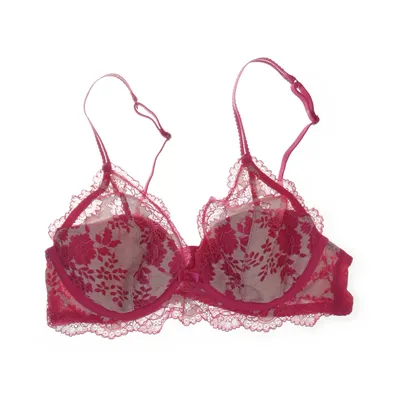Bra (Pink, Beige) from M&S Elastane, Polyamide, Polyester
