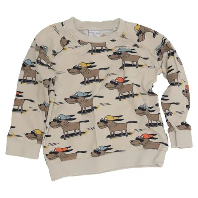 Sweatshirt (Beige, Multicolored) from Polarn O. Pyret Organic cotton
