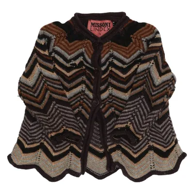 Kofta (Brun, Flerfärgad) från Missoni Lindex Angora, Bomull, Polyamid, Viskos