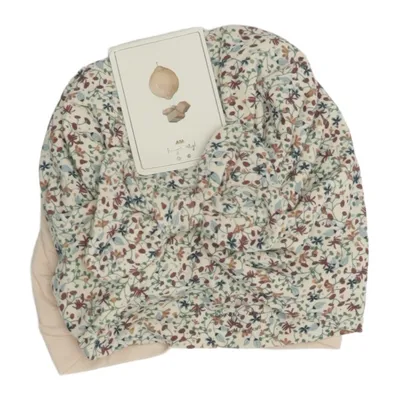 Bonnet de nuit (Blanc, Multicolore) de Konges Sløjd Élasthane, Coton biologique