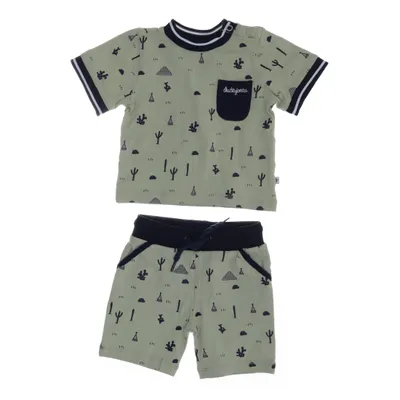 Set (Green, Multicolored) from Ducky Beau Cotton, Elastane