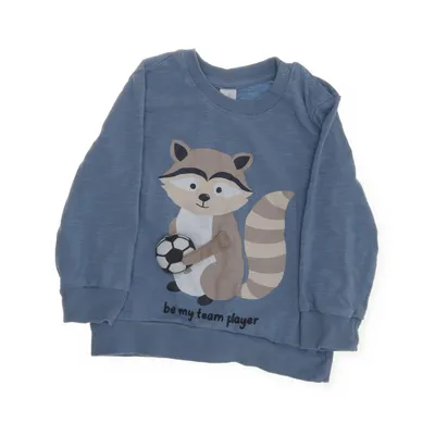 Collegetröja (Blå) från Topomini Elastan, Ekologisk bomull