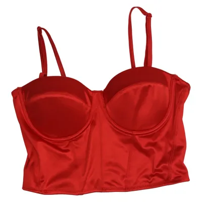 Bustier (Rouge) de Amisu Élasthane, Polyester