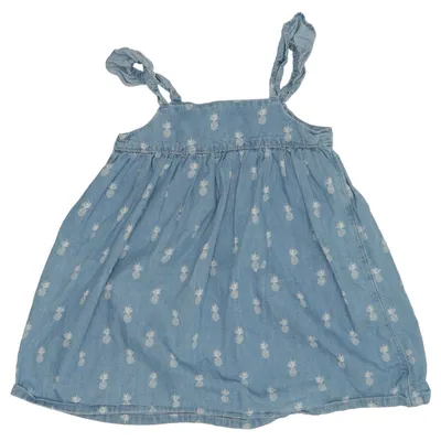 Kjole (Blå, Hvid) fra Gap Denim Bomuld