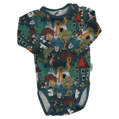 Body (Blue, Green, Multicolored) from Moomin by Martinex Cotton, Elastane