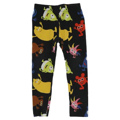 Leggings (Svart, Flerfärgad) från Babblarna x KappAhl Bomull, Elastan